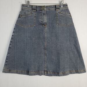 Vintage The Territory Ahead a-line denim skirt sz 6 country western 90s classic